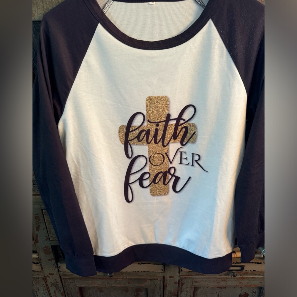 Faith over fear sweater
